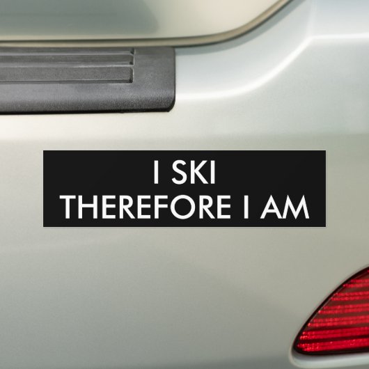IK SKI DAN OOK BUMPERSTICKER (Op auto)