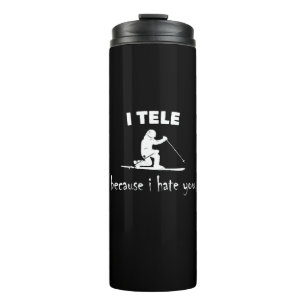 Ik skie per telemark omdat ik je haat thermosbeker