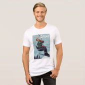 Ik skiet liever print Tri-Blend shirt (Voorkant volledig)