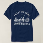 Ik sla de regenval in Afrika op T-shirt (Design voorkant)