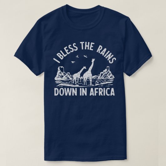 Ik sla de regenval in Afrika op T-shirt (Design voorkant)