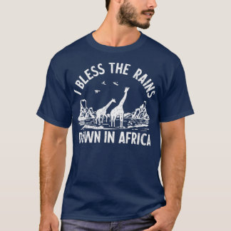 Ik sla de regenval in Afrika op T-shirt