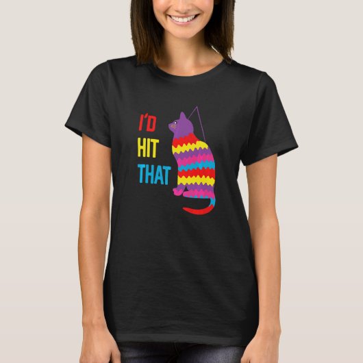 Ik Sla Die Kat Piñata Cinco De Mayo T-shirt (Voorkant)