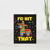 Ik Sla Die Pinata Pinata Kostuum Cinco De Mayo Pak Kaart (Voorkant)