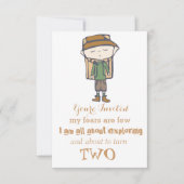 Ik sla dutjes over voor een wandelende babe verjaa kaart (Voorkant)