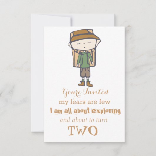 Ik sla dutjes over voor een wandelende babe verjaa kaart (Voorkant)