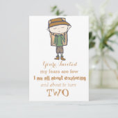 Ik sla dutjes over voor een wandelende babe verjaa kaart (Staand voorkant)