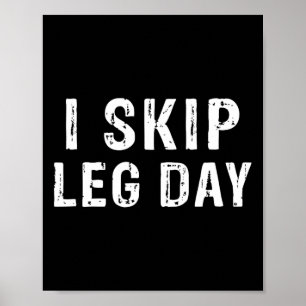 Ik sla een eend dag Funny Gym Workout Comedy Bodyb Poster
