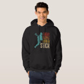 Ik sla mensen met een luidop hoodie (Voorkant volledig)