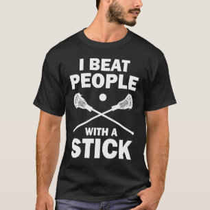 Ik sla mensen met een luierspeler t-shirt