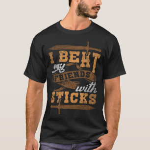 Ik Sla Mijn Vrienden Met Stokken Rollenspel Larpin T-shirt