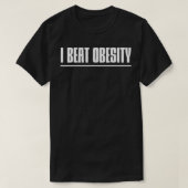 Ik sla obesitas op t-shirt (Design voorkant)