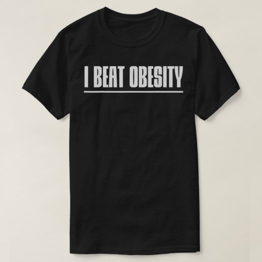 Ik sla obesitas op t-shirt (Design voorkant)