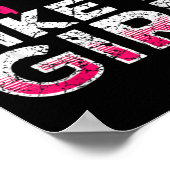 Ik sla op een meisje dat Karate Kickboxing is Poster (Hoek)