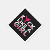 Ik sla op een meisje dat Karate Kickboxing is Servet (Hoek)