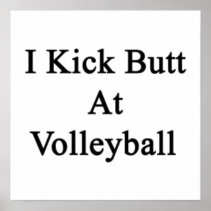Ik sla op Volleyball Poster