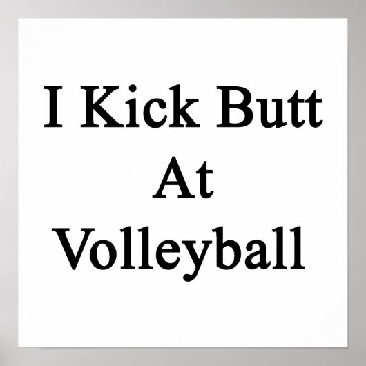 Ik sla op Volleyball Poster (Voorkant)