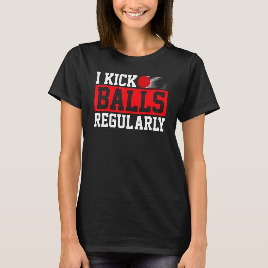 Ik sla regelmatig op Pitcher Kickball T-shirt (Voorkant)