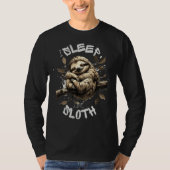 Ik slaap als luiaard, luiaard, dierenvriend t-shirt (Voorkant)