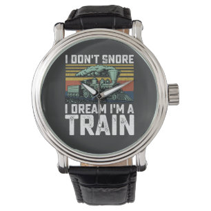 Ik Slaap Niet Ik Droom Dat Ik Een Trein Ben Vintag Horloge