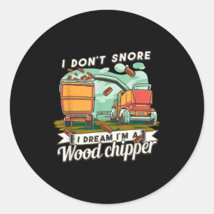 Ik Slaap Niet Ik Droom Dat Ik Een Woohipper Ben Gr Ronde Sticker