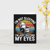 Ik Slaap Niet Ik Rust Gewoon Mijn Ogen Shirt Fa Kaart (Gele Bloem)