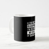 Ik slaap niet, ik rust mijn ogen... koffiemok (Voorkant links)