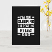 Ik slaap niet, ik rust mijn ogen uit - Pap Kaart (Gele Bloem)