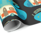 Ik slaap rond Camper van Camping Explorer Natuur Cadeaupapier (Rol Hoek)