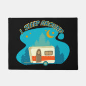 Ik slaap rond Camper van Camping Explorer Natuur Deurmat (Voorkant)