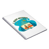 Ik slaap rond Camper van Camping Explorer Natuur Notitieboek (Rechterzijde)