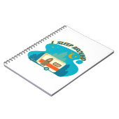 Ik slaap rond Camper van Camping Explorer Natuur Notitieboek (Linkerzijde)
