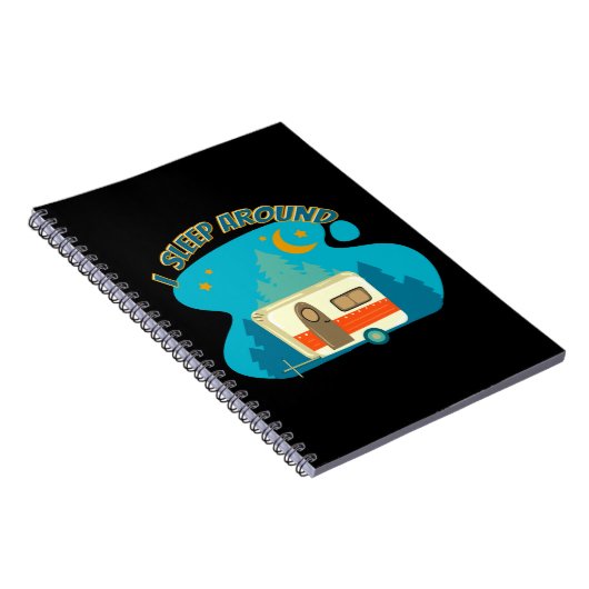 Ik slaap rond Camper van Camping Explorer Natuur Notitieboek (Rechterzijde)