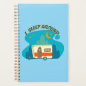 Ik slaap rond Camper van Camping Explorer Natuur Planner (Voorkant)