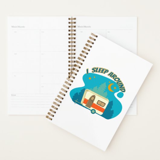 Ik slaap rond Camper van Camping Explorer Natuur Planner (Display)