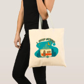 Ik slaap rond Camper van Camping Explorer Natuur Tote Bag (Voorkant (product))