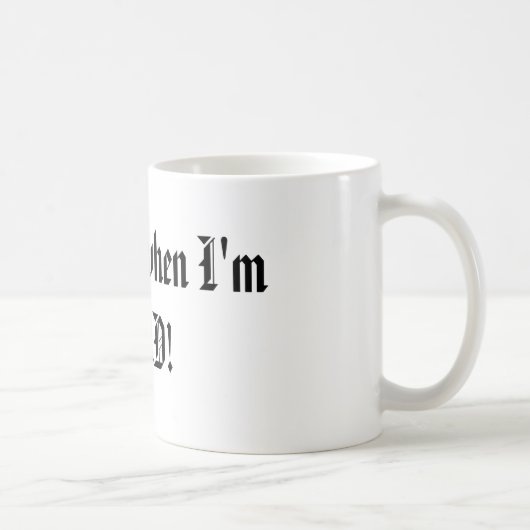 Ik slaap wel als ik dood ben. koffiemok (Rechts)