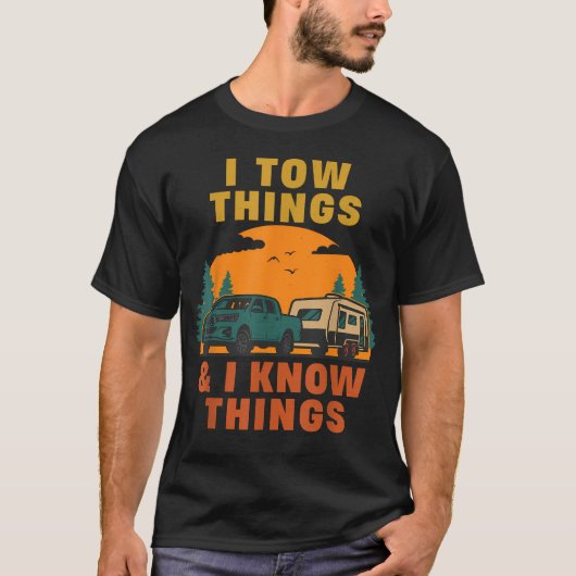 Ik Sleep Dingen en Ik Weet Dingen Vaderdag T-shirt (Voorkant)