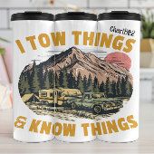 Ik sleep: vrachtwagen, camper, bergkennis thermosbeker