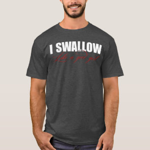 Ik slik als een braaf meisje kleding retro t-shirt