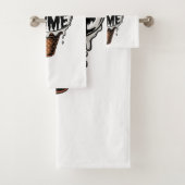 Ik slik ,schattig ijsgeschreeuw bad handdoek (Insitu)