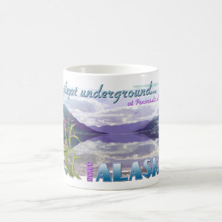 Ik slipte ondergronds koffiemok