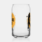 Ik sloeg 2 goede ballen vandaag - grappige golf blikvorm glas (Links)
