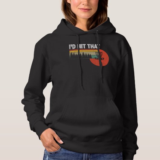 Ik sloeg die schijf Golf Tree Disc Golf door par 1 Hoodie (Voorkant)