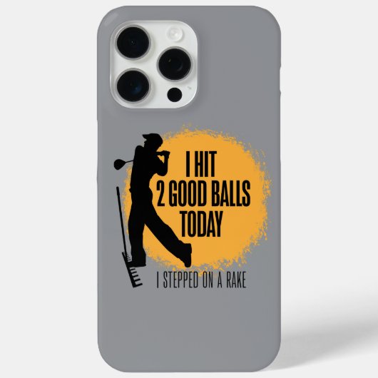 Ik sloeg vandaag 2 goede ballen - grappige golf Case-Mate iPhone case (Achterkant)