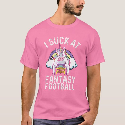 Ik sloot bij Fantasy Football Rainbow Unicorn Game T-shirt (Voorkant)