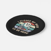 Ik sloot mijn boek om hier te zijn Funny Ghost Papieren Bordje (Gekanteld)