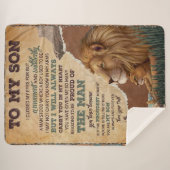 Ik sloot mijn ogen af voor maar een moment - papa  sherpa deken (Voorkant (horizontaal))