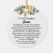 Ik sloot mijn ogen, dochter Ornament, sentimenteel Keramisch Ornament (Voorkant)