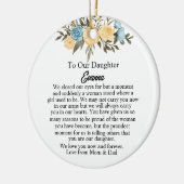 Ik sloot mijn ogen, dochter Ornament, sentimenteel Keramisch Ornament (Links)